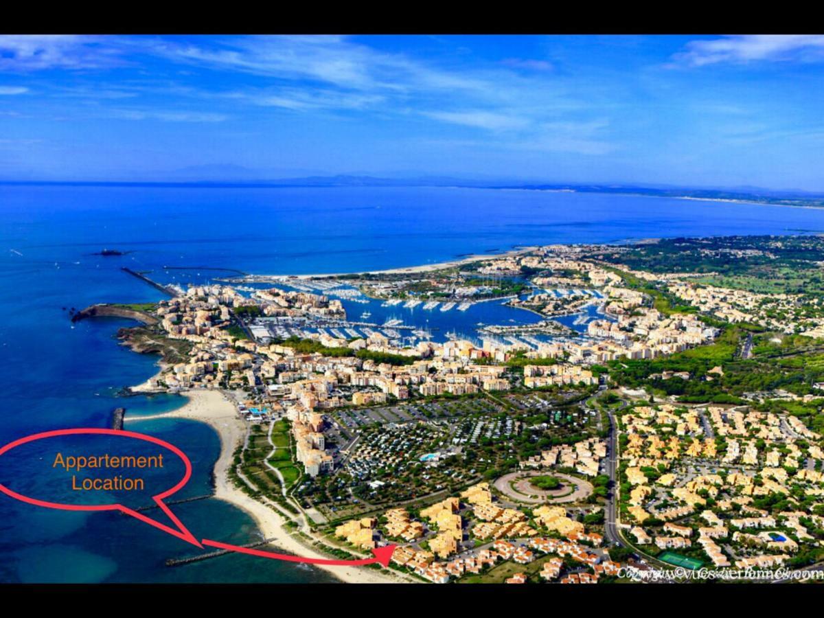 Residence Le Neptuna T2 Direct Plage Wifi Clim Agde Exterior photo